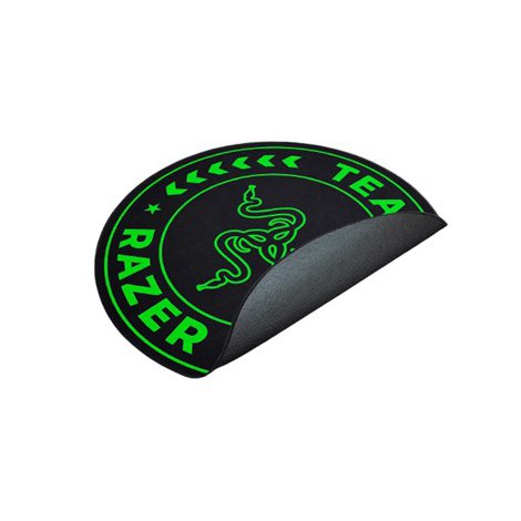 Razer | 100% Recycled Polyester Velvet/100% Recycled Non-woven Fabric | Floor Rug | Black/Green - 2